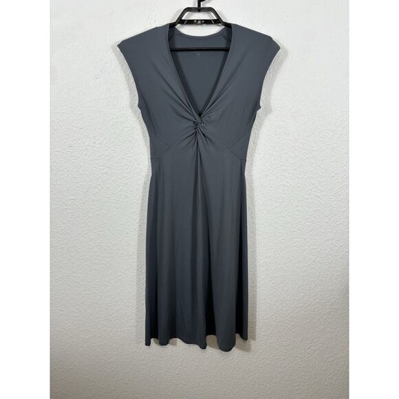 Patagonia Seabrook Bandha Dress Size S Gray Short Sleeve